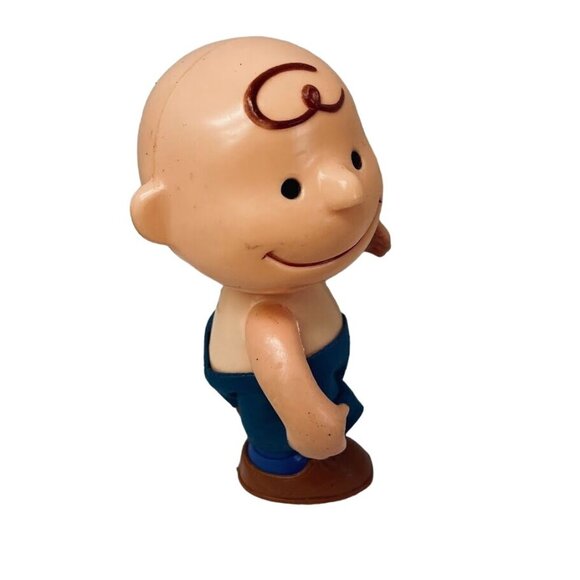 Vintage Action Figure Peanuts Charlie Brown Posable Made In Hong Kong - Picture 7 of 8